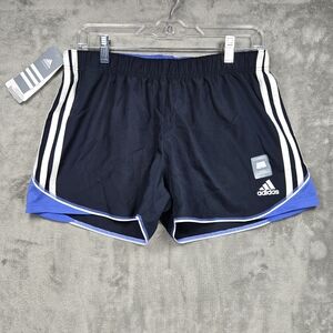 Adidas Climalite Women's Blue and White Sports Athletic Shorts NWT Size Medium